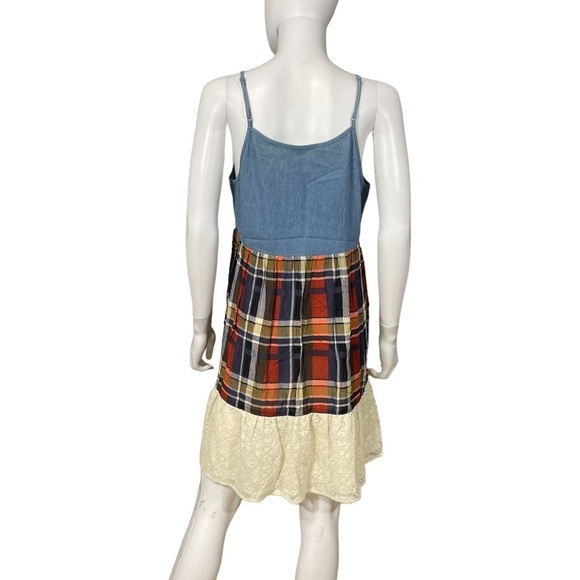 Umgee Plaid & Denim Boho Multicolor Dress
New - Picture 5 of 10